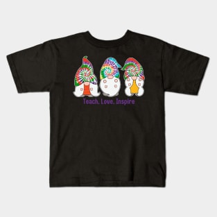 Colorful Tie-Dye Gnome Kids T-Shirt